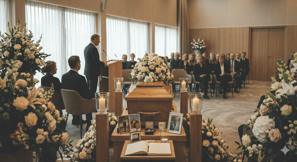 Sobere uitvaart in Haarlem. Rustige en eenvoudige ruimte voor een sobere uitvaart met een intieme en respectvolle sfeer voor een persoonlijk afscheid.